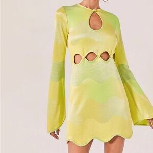ALEXIS Chiari Cut Out Mini Dress